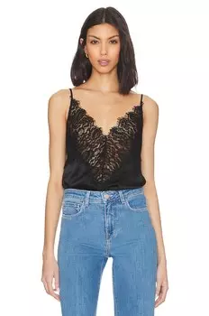 Кружевная майка priya L'Agence, черный