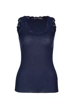 Кружевная майка Richesse с широкими бретелями для женщин CALIDA, цвет Eclipse Blue