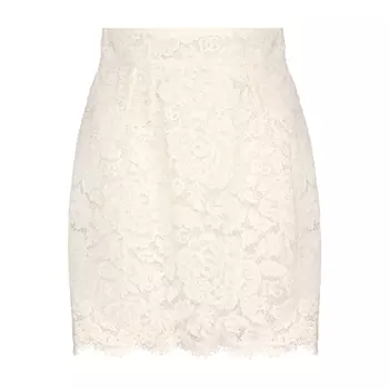 Кружевная мини-юбка Dolce & Gabbana, белый