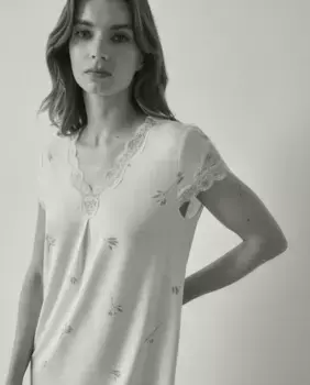 Кружевная ночная рубашка nfasis, розовый