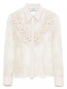 Кружевная рубашка Blugirl, нейтральный