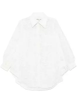 Кружевная рубашка Comme Des Garons, белый