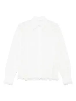 Кружевная рубашка Ermanno Scervino, белый