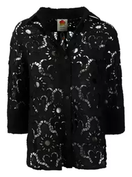 Кружевная рубашка FARM Rio, черный