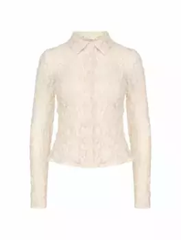Кружевная рубашка MSGM, белый