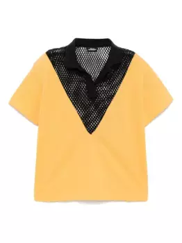 Кружевная рубашка поло Olly Shinder, желтый
