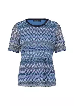 Кружевная рубашка с ребристыми манжетами BETTY BARCLAY, цвет Blue Dark Blue