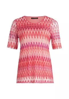 Кружевная рубашка с ребристыми манжетами BETTY BARCLAY, цвет Red Beige