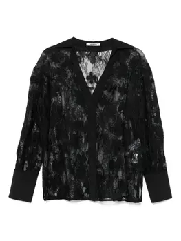 Кружевная рубашка Vivetta, черный