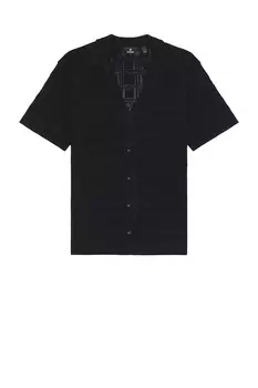 Кружевная трикотажная рубашка Represent, черный