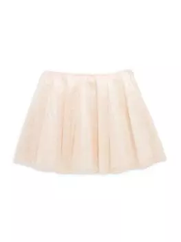 Кружевная тюлевая юбка для маленьких девочек и девочек Burberry, цвет Pale Pink
