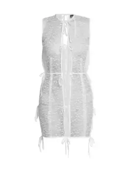 Кружевная туника с завязками Jacquemus, белый