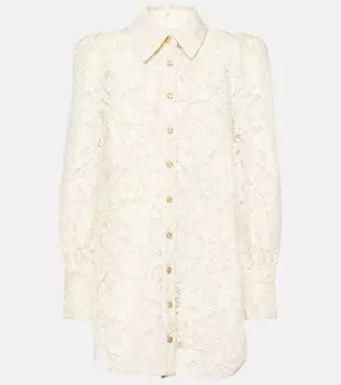 Кружевная туника Zimmermann, белый