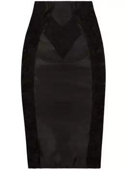 Кружевная юбка Dolce & Gabbana, черный