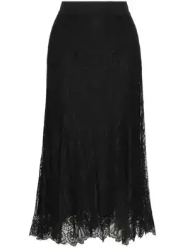 Кружевная юбка миди DOLCE & GABBANA, черный
