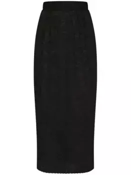 Кружевная юбка миди DOLCE & GABBANA, черный