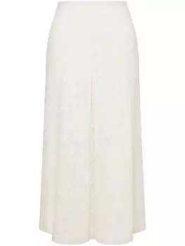 Кружевная юбка миди Philosophy Di Lorenzo Serafini, белый