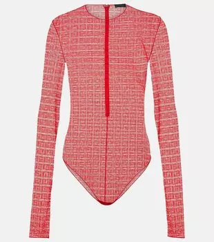 Кружевное боди 4g Givenchy, красный