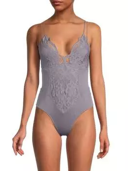 Кружевное боди adella Intimately Free People без рукавов, белый
