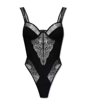 Кружевное боди Dsquared2, черный