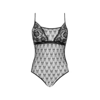 Кружевное боди Pinko, черный