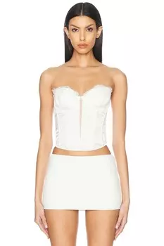 Кружевное бюстье с отделкой бисером Iris из коллекции X Galia Lahav fleur du mal, слоновая кость