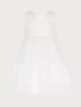 Кружевное крестильное платье Monsoon Baby Alovette Hope, белое