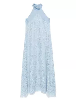 Кружевное макси-платье D.Exterior, синий