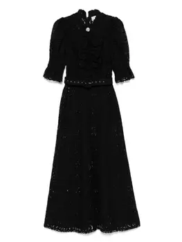 Кружевное макси-платье MOOS STUDIO, черный