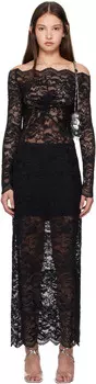 Кружевное макси-платье Rabanne
