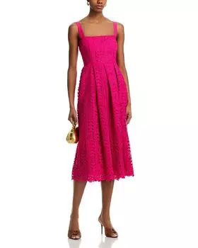 Кружевное миди-платье-топ - эксклюзив AQUA, розовый