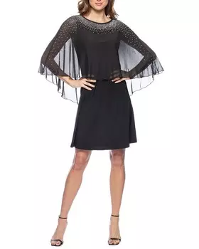 Кружевное мини-платье Marina, черный