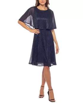 Кружевное мини-платье Marina, темно-синий