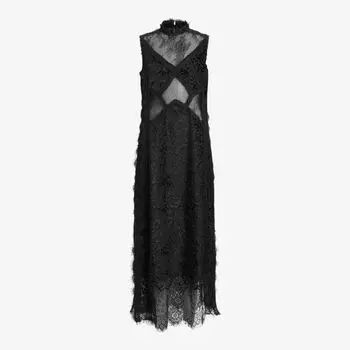 Кружевное мини-платье Mila Allsaints, черный