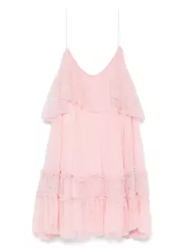 Кружевное мини-платье NISSA, розовый