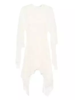 Кружевное мини-платье Philosophy Di Lorenzo Serafini, нейтральный