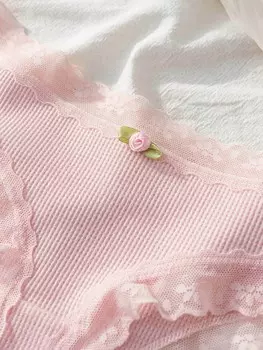 Кружевное нижнее белье, бесшовный треугольный узор Shein, мультиколор