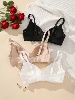 Кружевное нижнее белье Нижнее белье для беременных 3 шт./компл. Нижнее белье Нижнее белье Shein, мультиколор