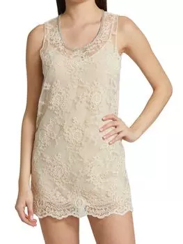 Кружевное платье А-силуэта Black Iris, цвет Cream