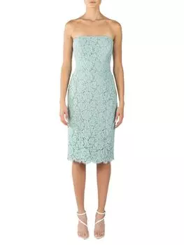 Кружевное платье без бретелек Rene Ruiz Collection, цвет Aqua