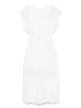 Кружевное платье Blanca с открытой спиной Bambah, белый