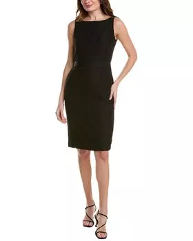 Кружевное платье-футляр Brooks Brothers, черный