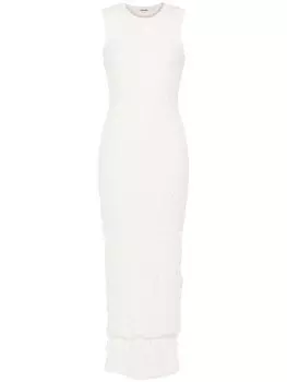 Кружевное платье Jil Sander, нейтральный цвет