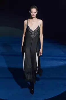 Кружевное платье-комбинезон ZARA, черный