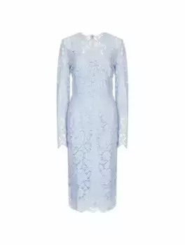 Кружевное платье миди Dolce&Gabbana, синий