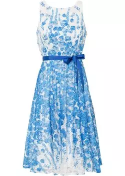 Кружевное платье миди с завязками Bodyflirt Boutique, белый