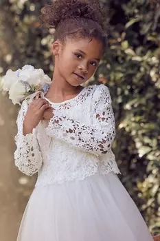 Кружевное платье Odette Angel & Rocket, белый