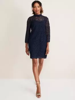Кружевное платье Phase Eight Verity, темно-синий