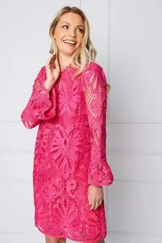 Кружевное платье премиум-класса Wallis, розовый