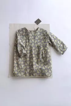 Кружевное платье с цветочным рисунком ZARA, средне-синий